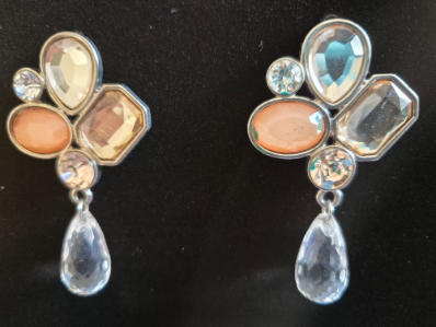 Elegant Multi-Stone Drop Earrings