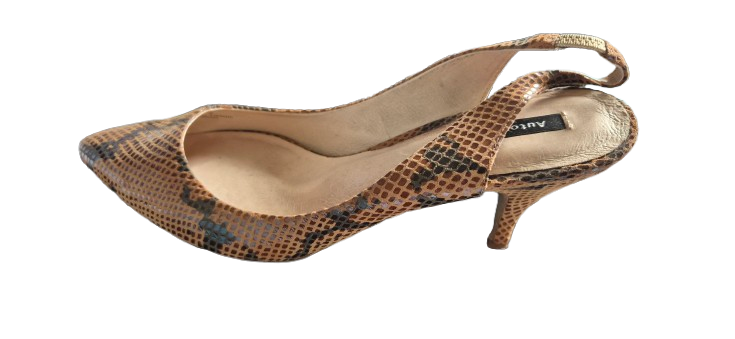 Snakeskin Slingback  Heels