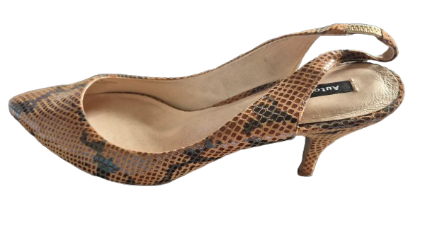 Snakeskin Slingback  Heels