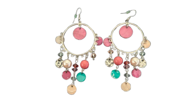 Multi Coloured Hoop Earrings