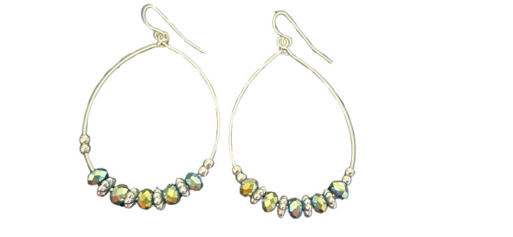 Beaded Hoop Earrings
