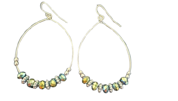 Beaded Hoop Earrings
