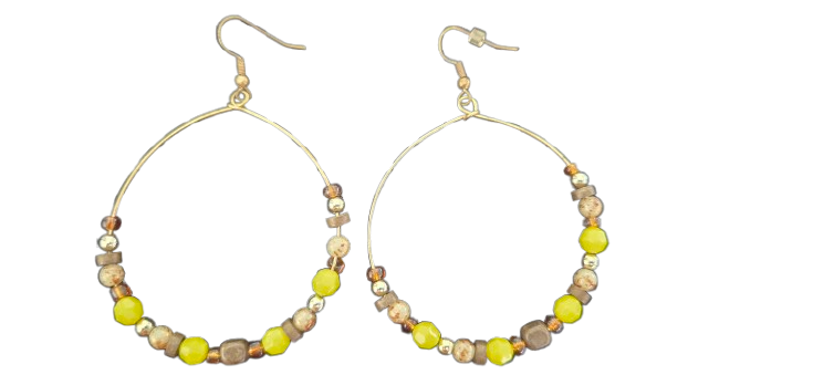 Beaded Loop Earrings