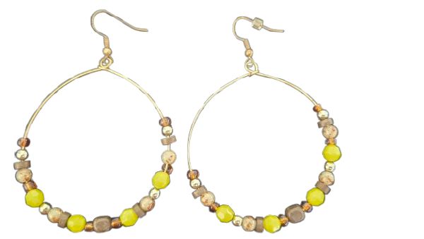 Beaded Loop Earrings