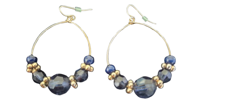 Beaded Loop Earrings